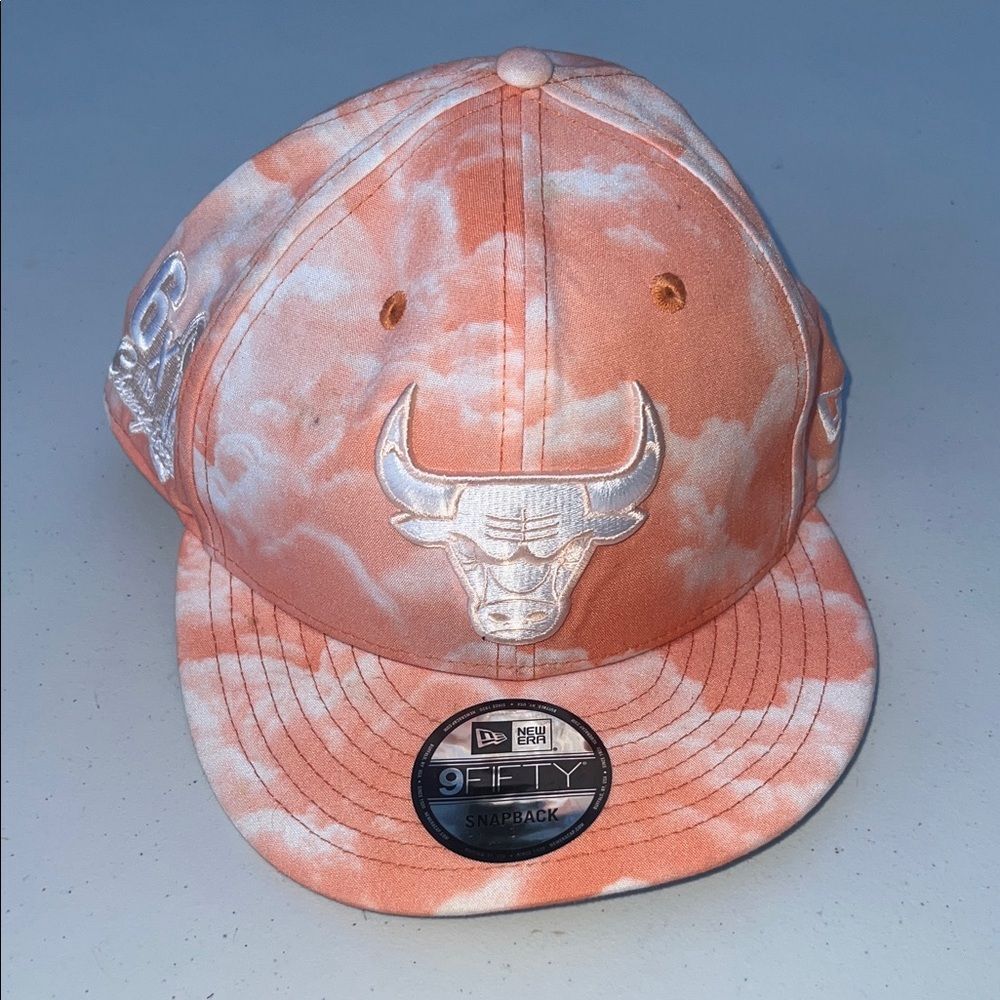 New Era Bulls Peach Tie-Dye Cap